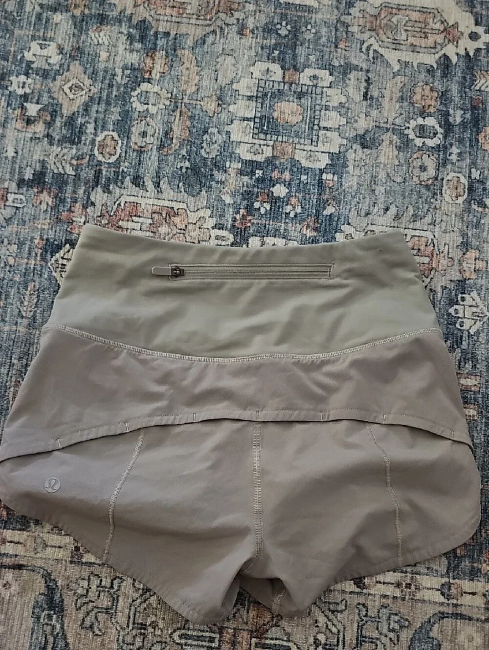Lululemon Speed Up Running High-Waist Women's Performance Shorts in Taupe